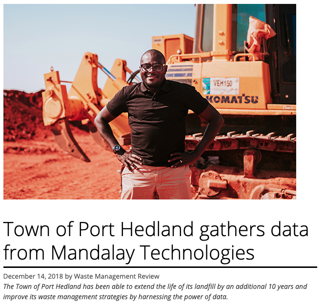 Waste Management Review - Town of Port Hedland gathers data from Mandalay Technologies