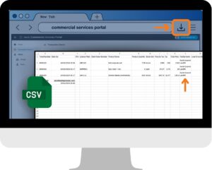 ComServ Portal - CSV File Single Org Selected