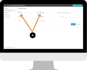 ComServ Portal - Enter date range