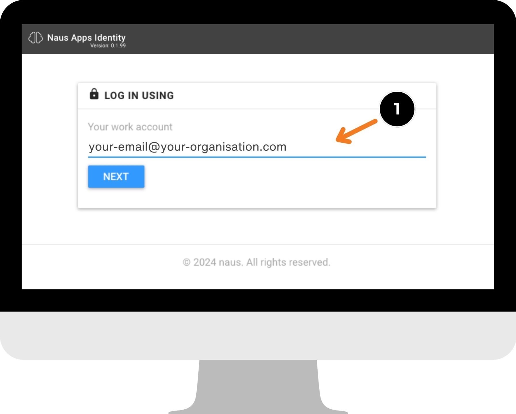 Login to the naus | my Organisation portal